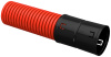 Труба гофр. двустенная ПНД d=90мм красная (100м)