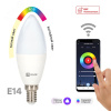 Лампа светодиодная LED 5вт Е14 RGBW WiFi EKF      connect
