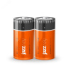 Элемент питания R14 солевой, уп. 2 шт. JAZZway Heavy Duty