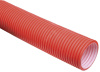 Труба гофрированная двустенная ПНД d=160 красная  жесткая (6м)