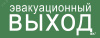 Этикетка самоклеящаяся 240х90мм Эвакуационный выход
