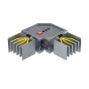 Угловая горизонтальная секция 400 А IP55 AL 3L+N+PE(КОРПУС)