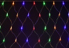 Гирлянда сеть 1,5х1,5м 160 светодиодов RGB IP20 прозрачный шнур 3м 230В контроллер 8 сцен (LGDB410-3