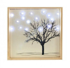 Картина Дерево в снегу 15х15 см, 18 тепл белых светодиодов, LKW1-18WW-BO (4690601047038)