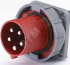 Вилка кабельная 63А 3Р+PE+N IР67 380В для скрытой проводки