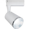 Светильник светодиодный трековый на шинопровод ДПО-12w 4000К 1080Лм белый с хромовой рамкой (AL111)