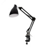 Светильник настольный TBL-02 Е27 на струбцине утяжеленная подставка черный ФАZА