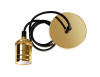 Патрон подвесной декоративный PLC со шнуром RETRO E27 230V/1M GOLDEN золотой JazzWay (5039018)