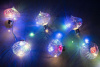 Гирлянда с 10 прозрачными насадками-лампочками, RGB, длина 135 см, на батарейках, LDM50M-BO-DB, LDM5