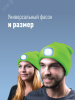 Шапка с фонарем желтая, универсальный  размер. Съемный фонарь, 3 уровня яркости