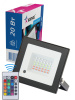 Прожектор светодиодный 20Вт, RGB с пультом, IP65, КОСМОС