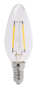 Лампа светодиодная LED 5Вт СТ37 E14 теплый прозрачная