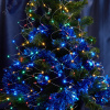Гирлянда на елку LED мульти 10 веток 2м от батареек (CL53)