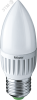 Лампа светодиодная LED 5вт E27 теплый матовая свеча (94481 NLL-P-C37)