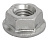 Гайка со стопорным буртом М10