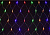 Гирлянда сеть 1,5х1,5м 160 светодиодов RGB IP20 прозрачный шнур 3м 230В контроллер 8 сцен (LGDB410-3