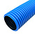 Труба гофрированная двустенная ПЭ жесткая тип 450 (SN6) синяя д200 6м (12м/уп)
