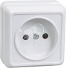 ОКТАВА Розетка наружная без заземления белая (ERO10-K01-10-DC)