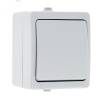 Венеция Выключатель одноклавишный 10А IP54 белый (EVV10-021-10-54)