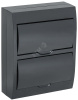 Корпус модульный пл. нав. ЩРН-П-24 черный черн. дв. IP41 IEK (MKP13-N-24-41-K02)