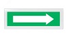 Оповещатель световой Молния-24 Стрелка влево зеленый фон