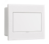 Корпус пластиковый встраиваемый белая дверь 1 ряд 9 мод. IP41 ЩРВ-П