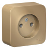 BLANCA  розетка наружная  без заземления без шторок, 16А, 250В, титан