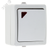 Выключатель Венеция 1 -клавишный с индикатором 10А IP54 белый (EVV10-121-10-54)