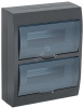 Корпус модульный пл. нав. ЩРН-П-24 черный IP41 IEK