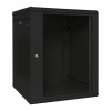Шкаф настенный 19'' TERACOM PRO 6U 600х450 мм дверь стеклянная с замком-ручкой чёрный