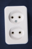 Беларусь Розетка двойная наружная (РА16-238)