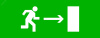 Пиктограмма Направление направо 320х120мм (для     EXIT, SAFEWAY-40) EKF (pkal-01-04)