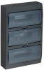 Корпус модульный пл. нав. ЩРН-П-36 черный IP41 IEK
