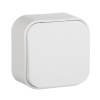 Выключатель одноклавишный, наружный, 10А, белый (782200)