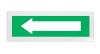 Оповещатель световой Молния-24 Стрелка вправо зеленый фон