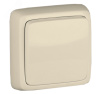 Выключатель одноклавишный наружный с изоляционной пластиной слоновая кость 10А (ВА10-113-01)