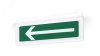 Оповещатель световой ОПОП 1-R3 СТРЕЛКА ВЛЕВО фон зеленый