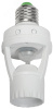 Датчик движения ИК в патрон Е27 60w 360 гр. 6м IP20 белый