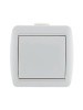 Выключатель одноклавишный, белый