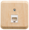 ЭТЮД Розетка открытой установки компьютерная RJ45 категория 5E сосна