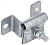 Купить Держатель-зажим соединительный круглого проводника 6-12мм опорный L=30-40мм оцинкованная сталь IEK 