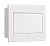 Корпус пластиковый встраиваемый белая дверь 1 ряд 9 мод. IP41 ЩРВ-П