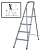 Лестница-стремянка стальная, 5 ступеней, вес 5.5 кг