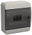 TEKFOR Корпус пластиковый ЩРН-П-8 IP41 черная прозрачная дверь IEK