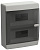 UNION Compact Корпус пластиковый ЩРН-П-18 IP41 черная прозрачная дверь IEK