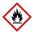 Знак ''Горючее вещество'' 250х250 мм, пленка самоклеящаяся ГОСТ 19433-88